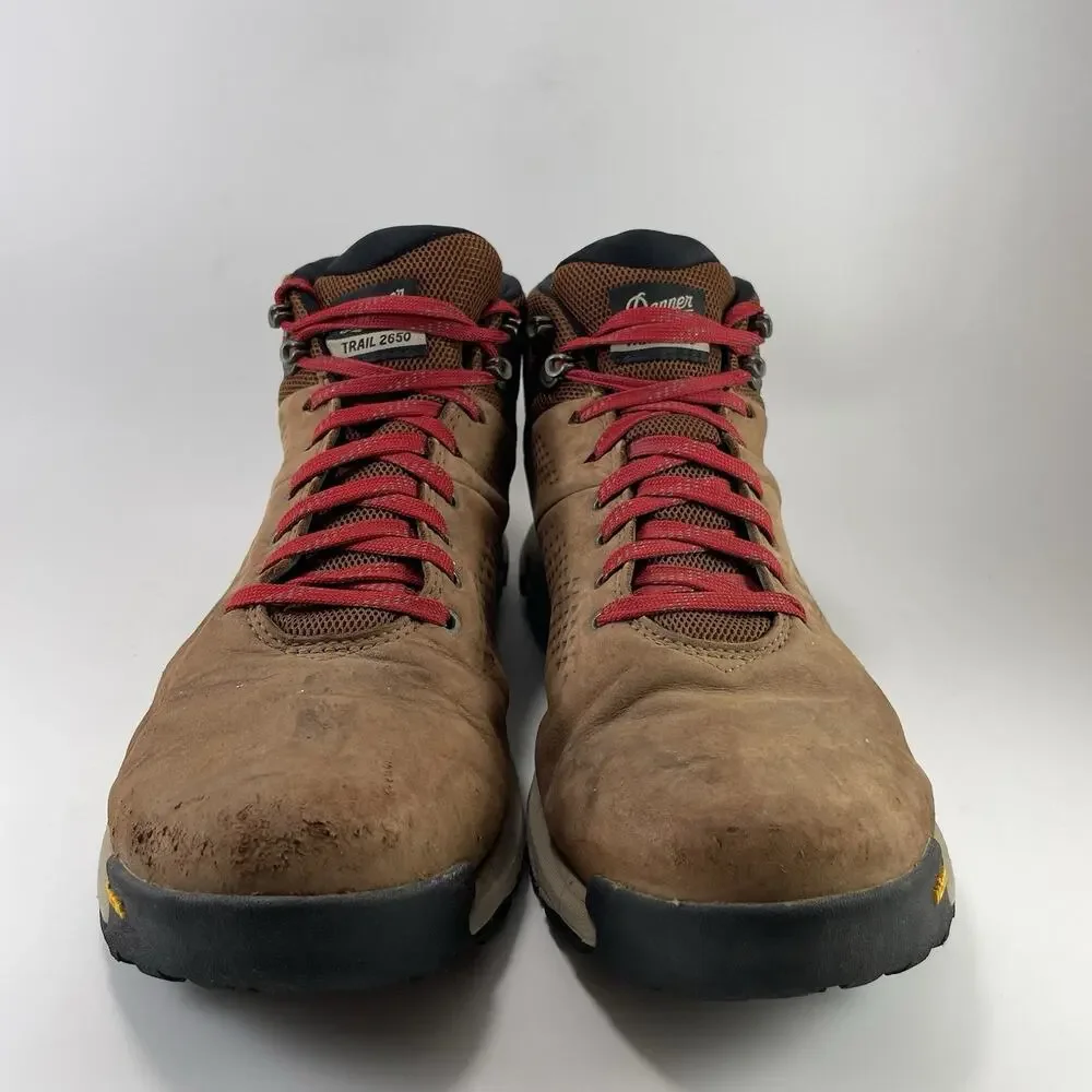 Danner Trail 2650 Mid GORE-TEX Boots Mens Size 13 D Brown Red Waterproof Hiking